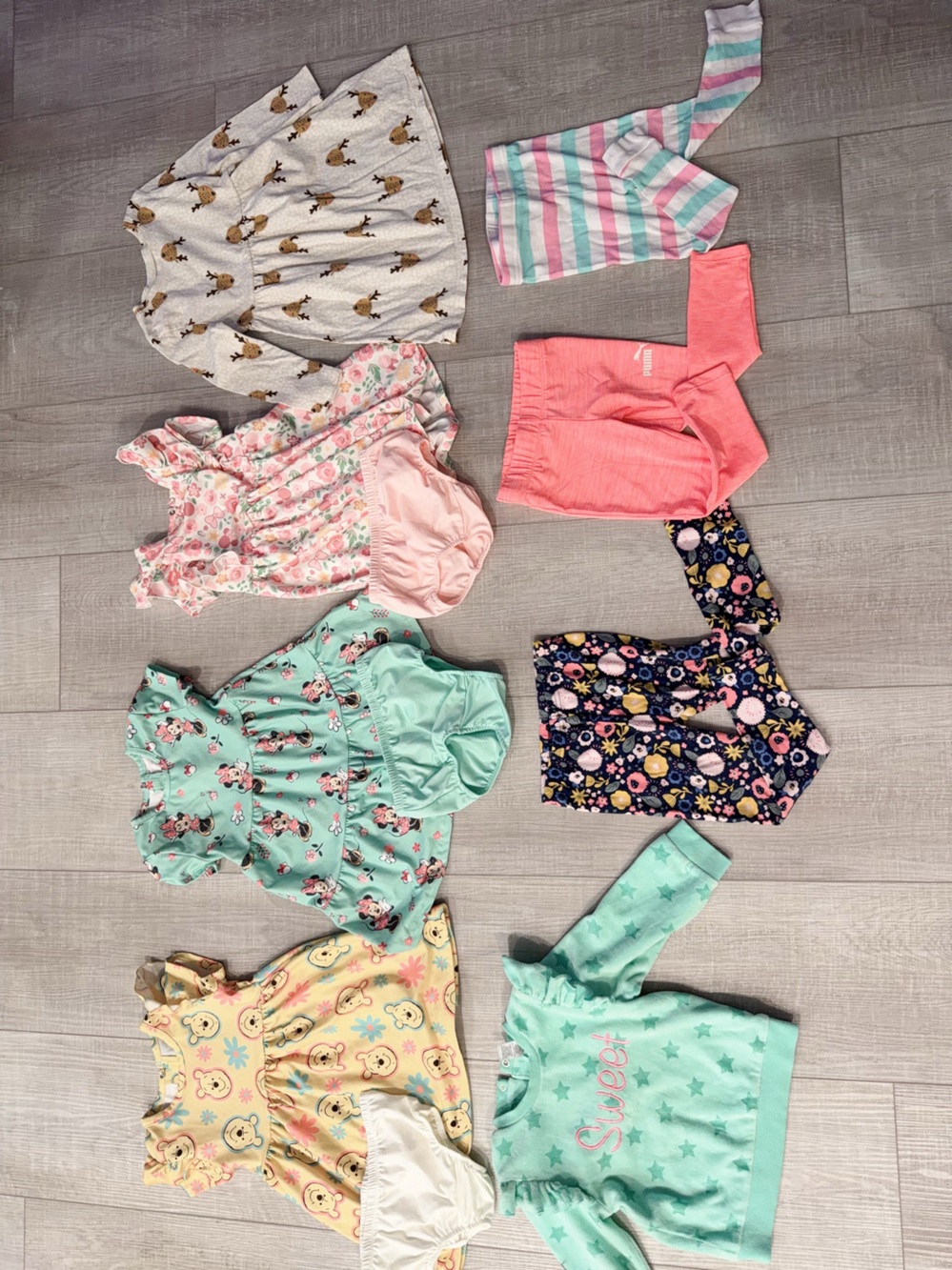 Girls Disney & Puma outfit set